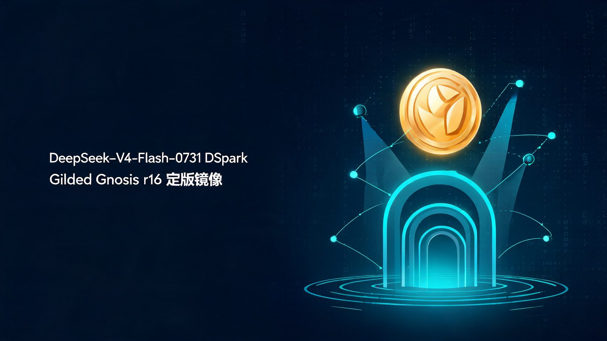 DeepSeek-V4-Flash-0731 DSpark 定版镜像通过全部门禁的抽象插画