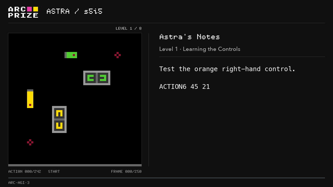 Astra 游玩 s5i5，用自创代数速记跟踪状态并规划行动